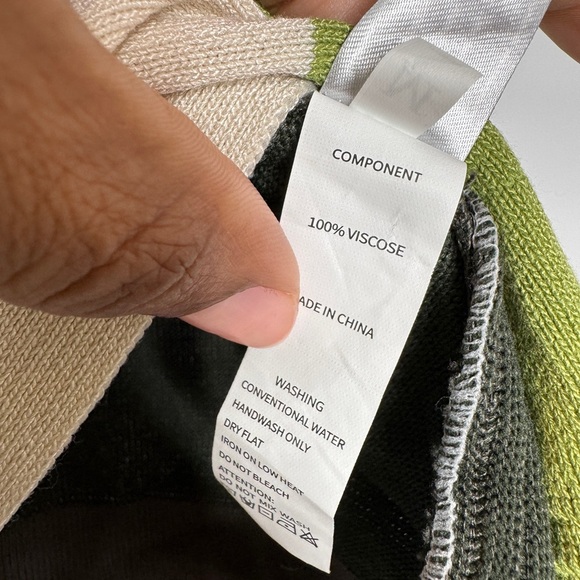 Men's Color Block Polo Shirt, Summer Casual Knitted Polo Shirt - Picture 5 of 5